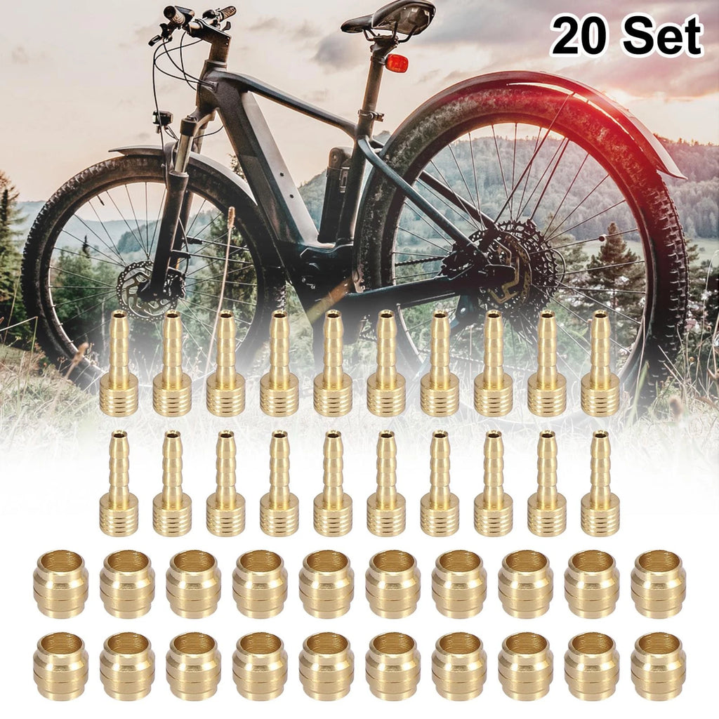 Brake Hose Olive Insert Kit 33g Metal for Magura Bicycle (20 Sets)