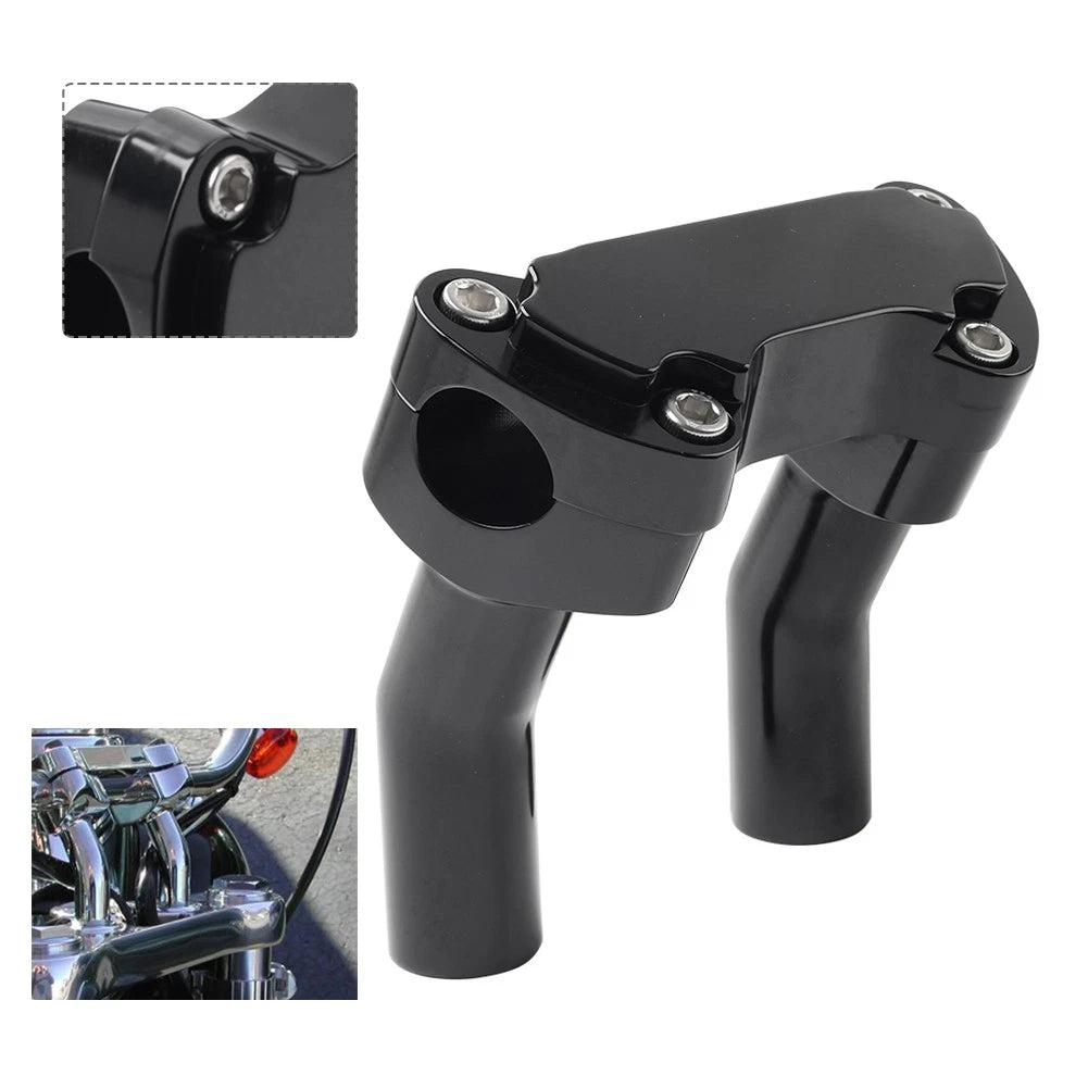 4" Pullback Handlebar Riser Top Clamp for Harley Dyna Softail Fat Boy