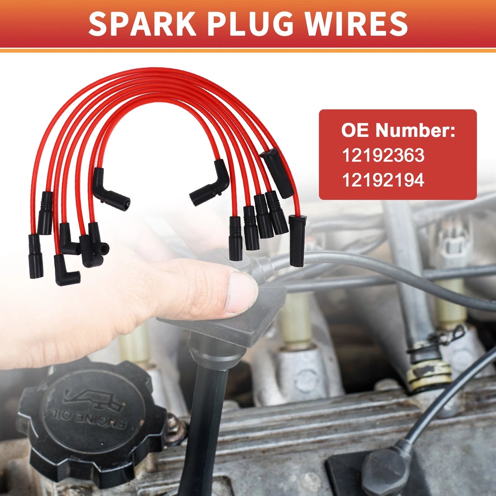 Ignition Coil and Spark Plug Wire Set Replacement for Chevrolet Astro V6 (1995–2005)