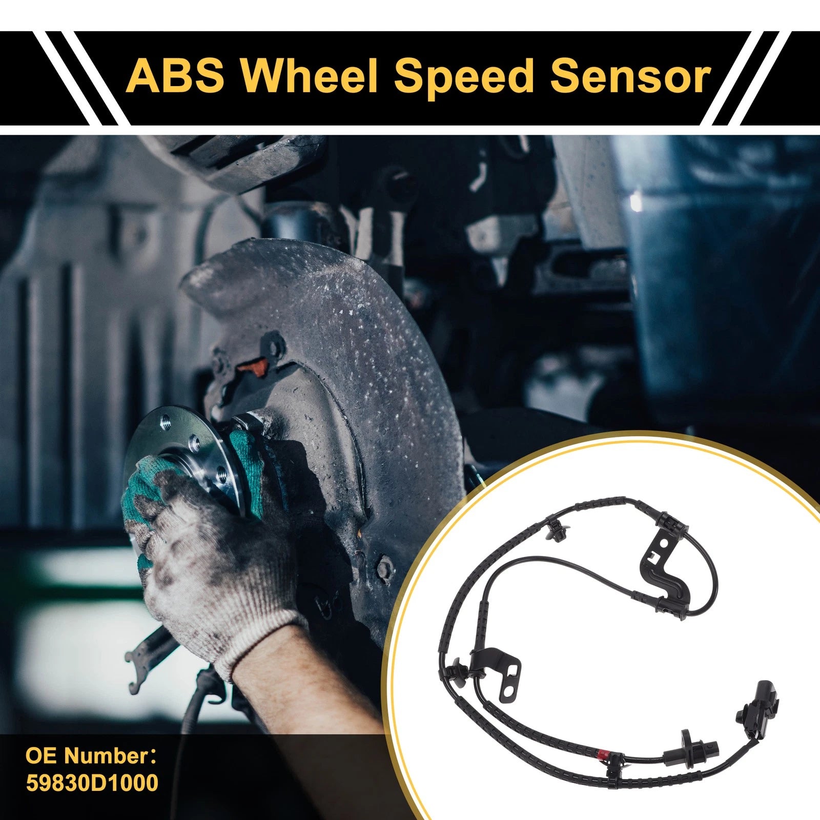 ABS Wheel Speed Sensor No. 59830D1000 for Kia K4 (2014–2017) Front Right
