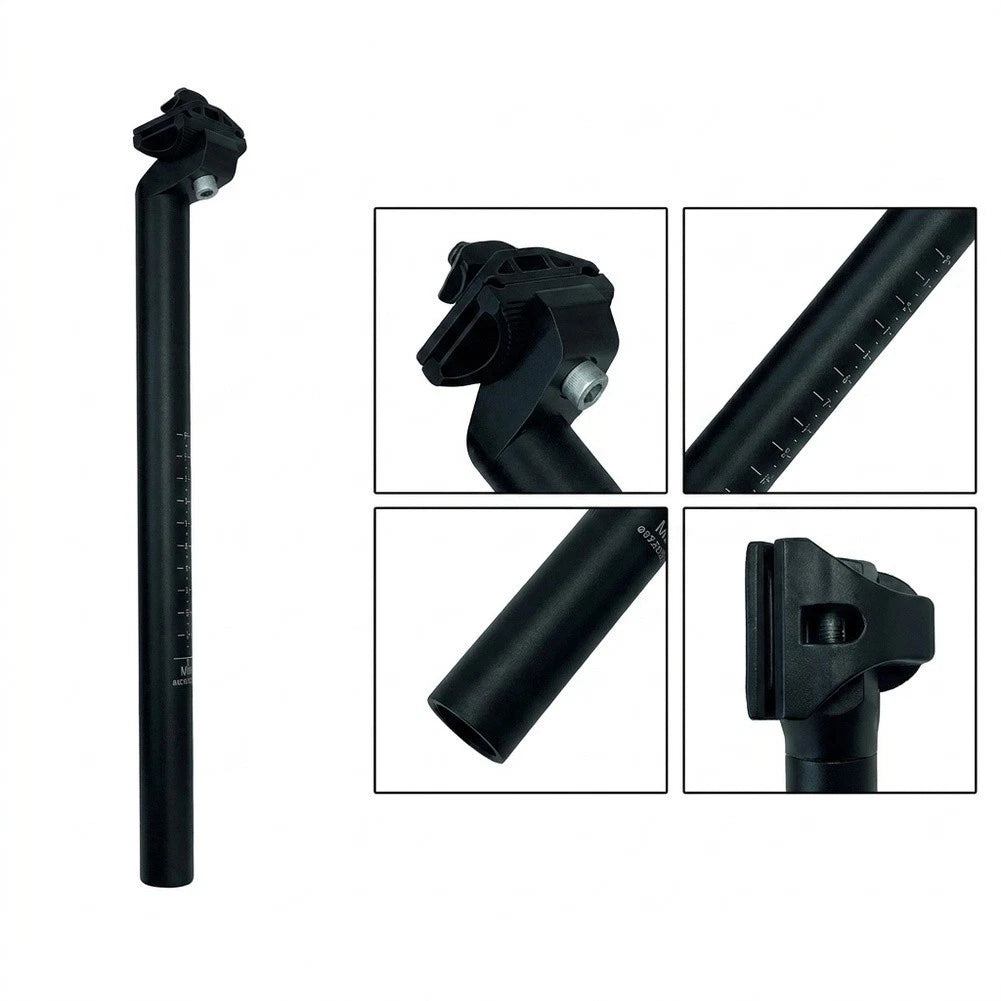 Black Aluminum Seatpost for MTB (27.2mm, 30.9mm, 31.6mm Diameter)