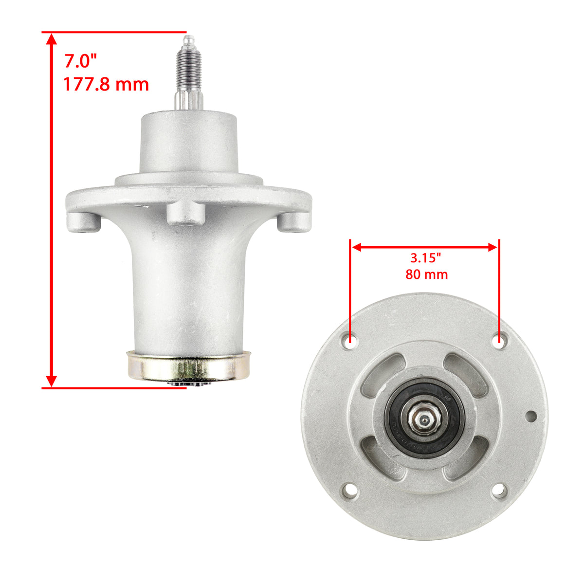 Deck Spindle with Pulley Blade and Belt for Dixon Ram 48 ZT (2000–2000)