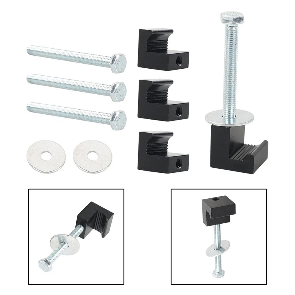 Aluminum Alloy J-Type Clip for Securing Car Toolbox to Trunk or Cargo Area