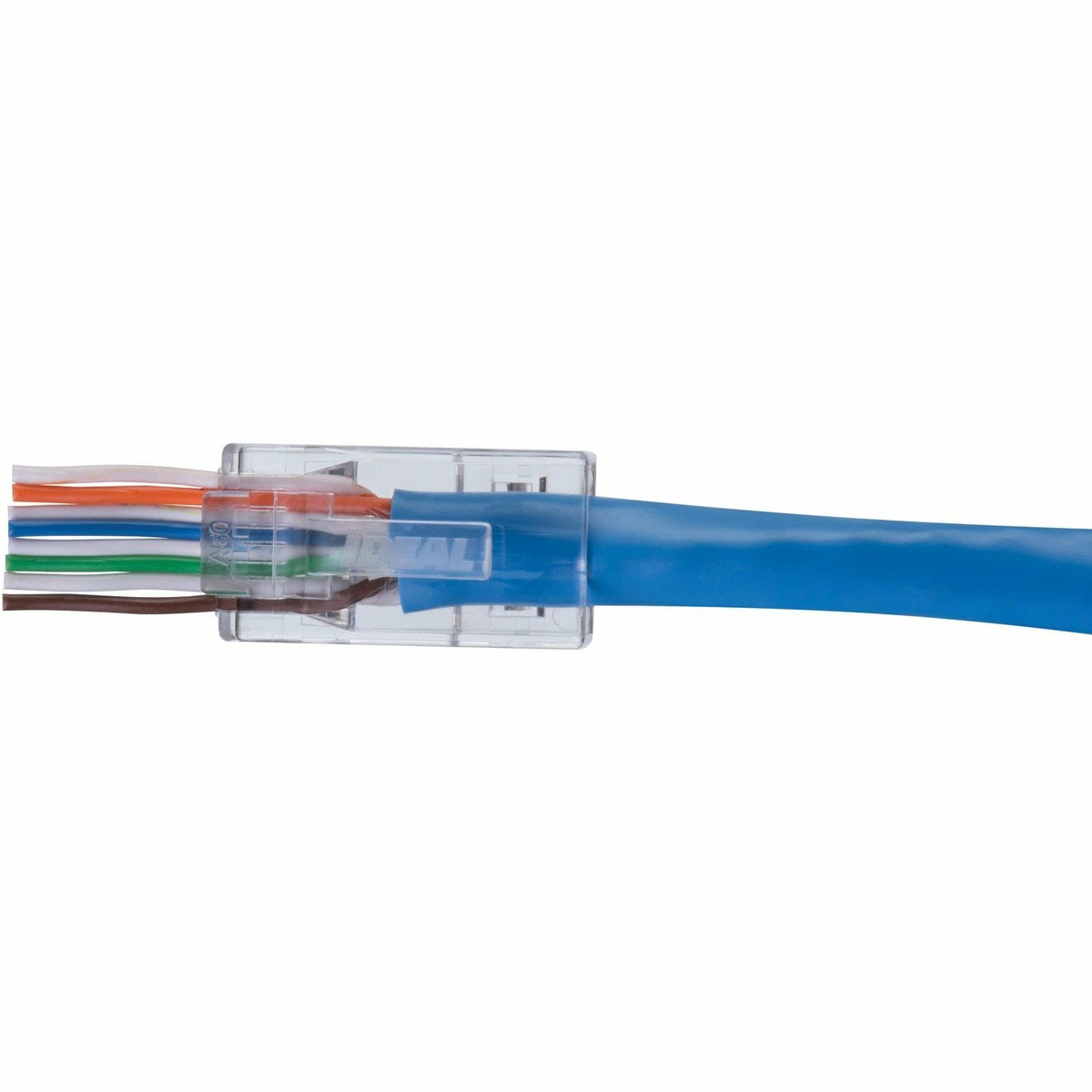 100 Pack Ideal 85-377 CAT-6 Feed-Thru RJ45 Mod Plugs