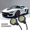 2X LED White Reverse Backup Lamps for Auto (12V)