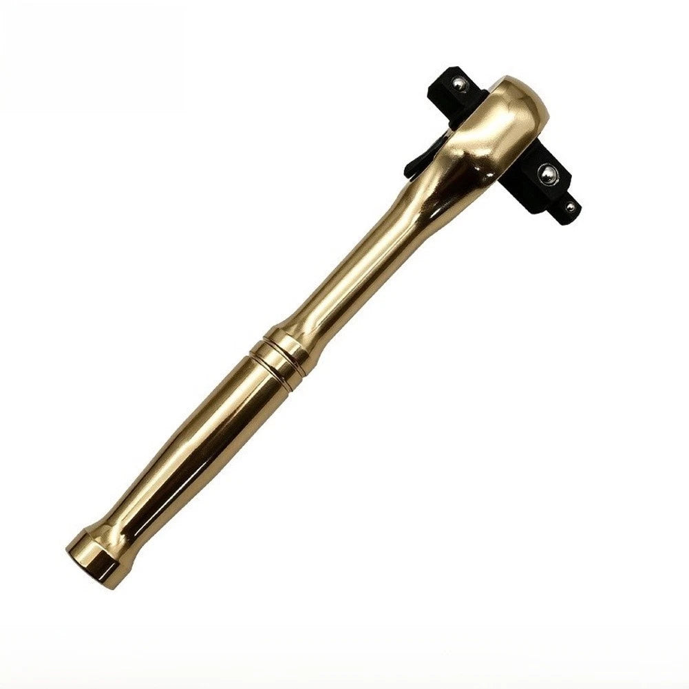 Reversible 3-in-1 Ratchet Socket Wrench for 1/4, 3/8, 1/2 Drive Sizes
