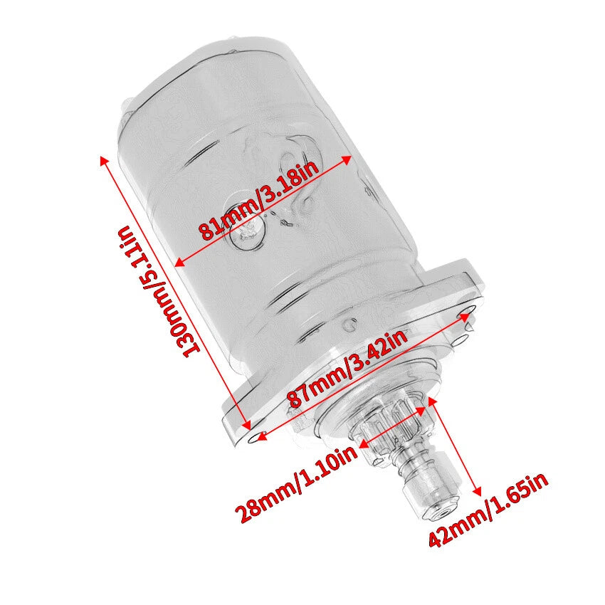 Starter for Mercury Marine Outboard 60EL 55E (60 H.P. 49.8CI)