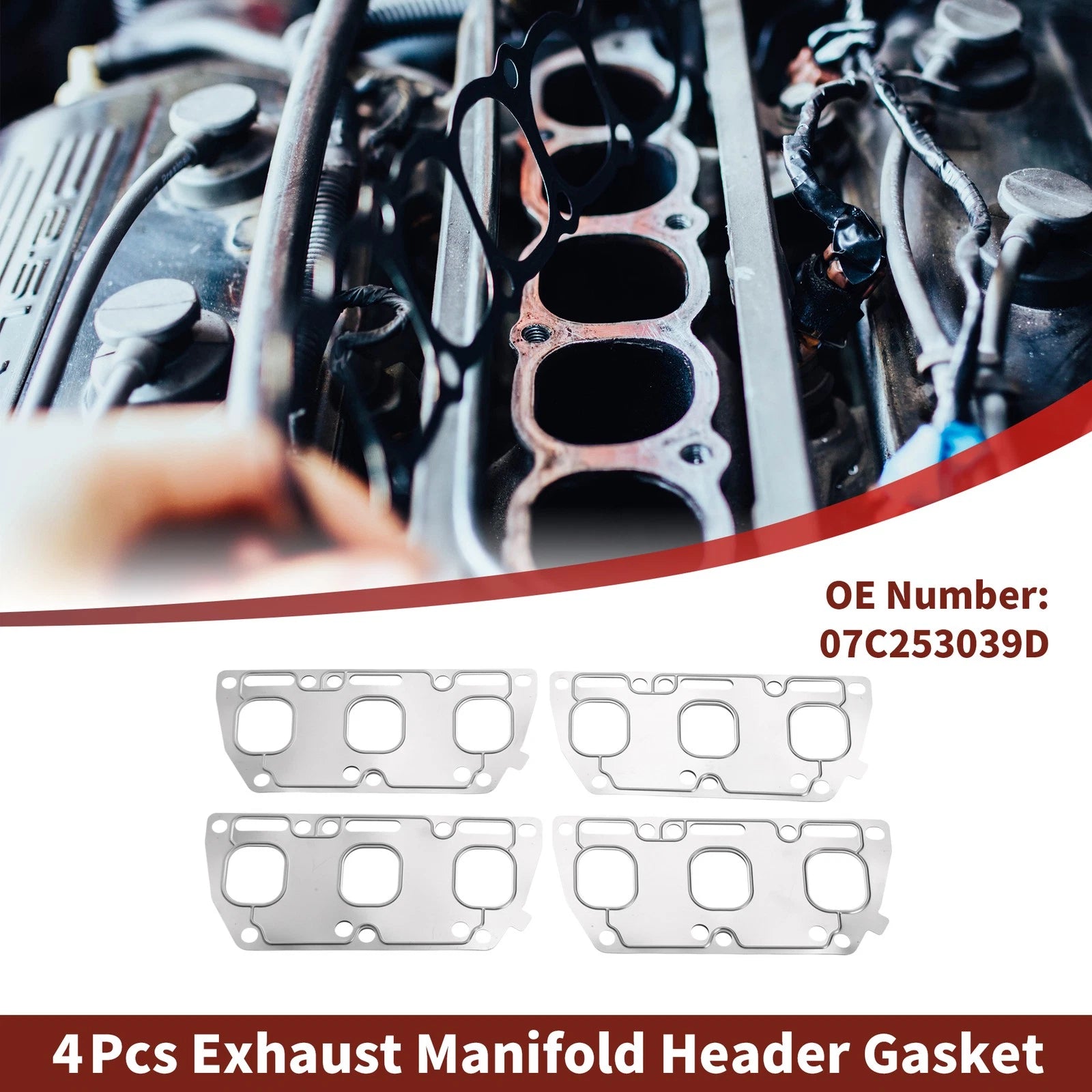 Exhaust Manifold Header Gasket Set for Audi A8 D3 (2003–2009)