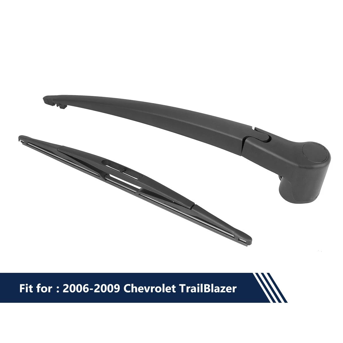 Rear Windshield Wiper Blade Arm Set Replacement for Chevrolet TrailBlazer (2006–2009)