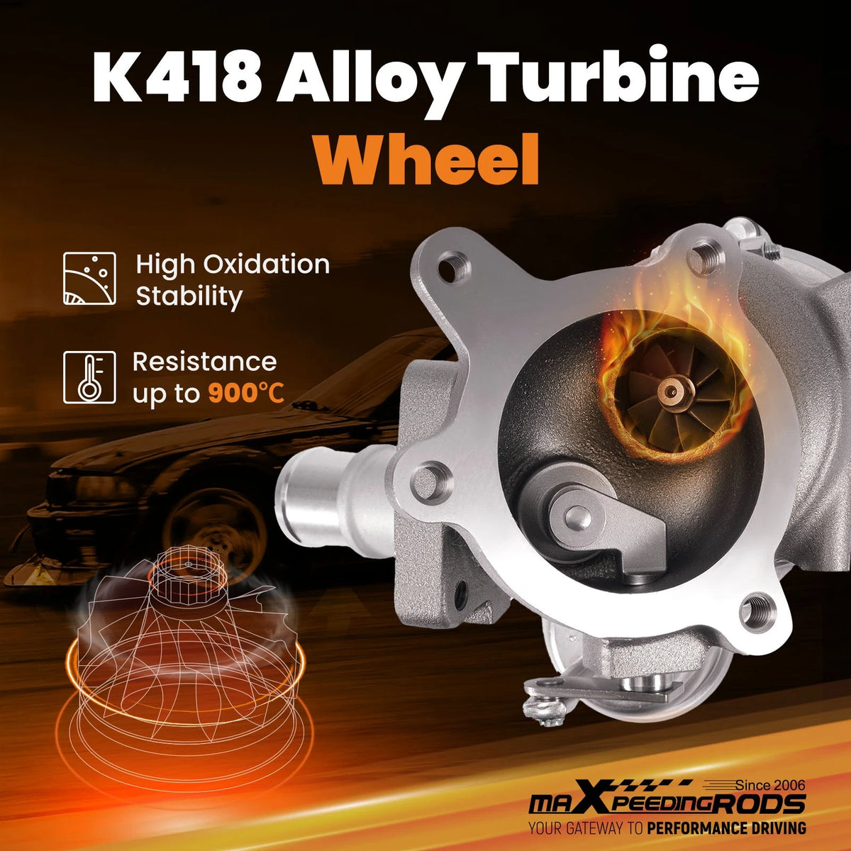 Turbo for Ford Flex Taurus SHO Explorer V6 3.5 (2010–2019)