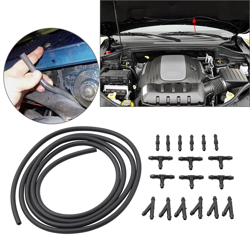 2M Windshield Washer Fluid Hose Kit with Connector