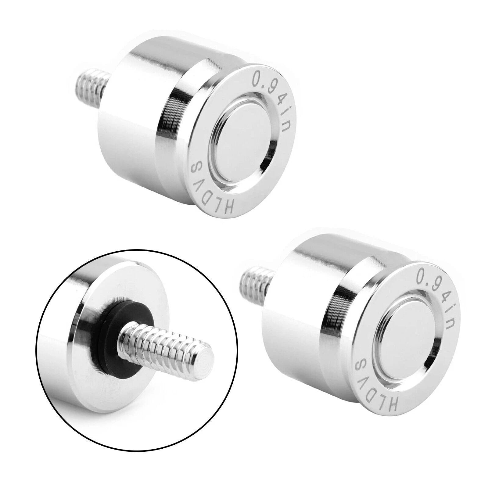 2X CNC Screw Mount Seat Bolt Chrome for Harley Dyna Softail Sportster Road King