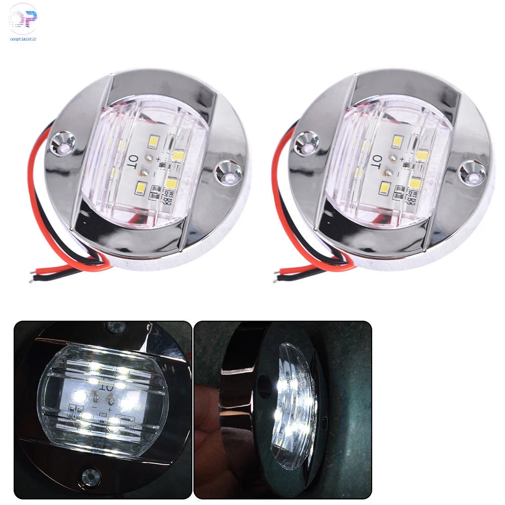 2Pcs 6-LED Cabin Deck Courtesy Lights for Marine Boat (Universal)