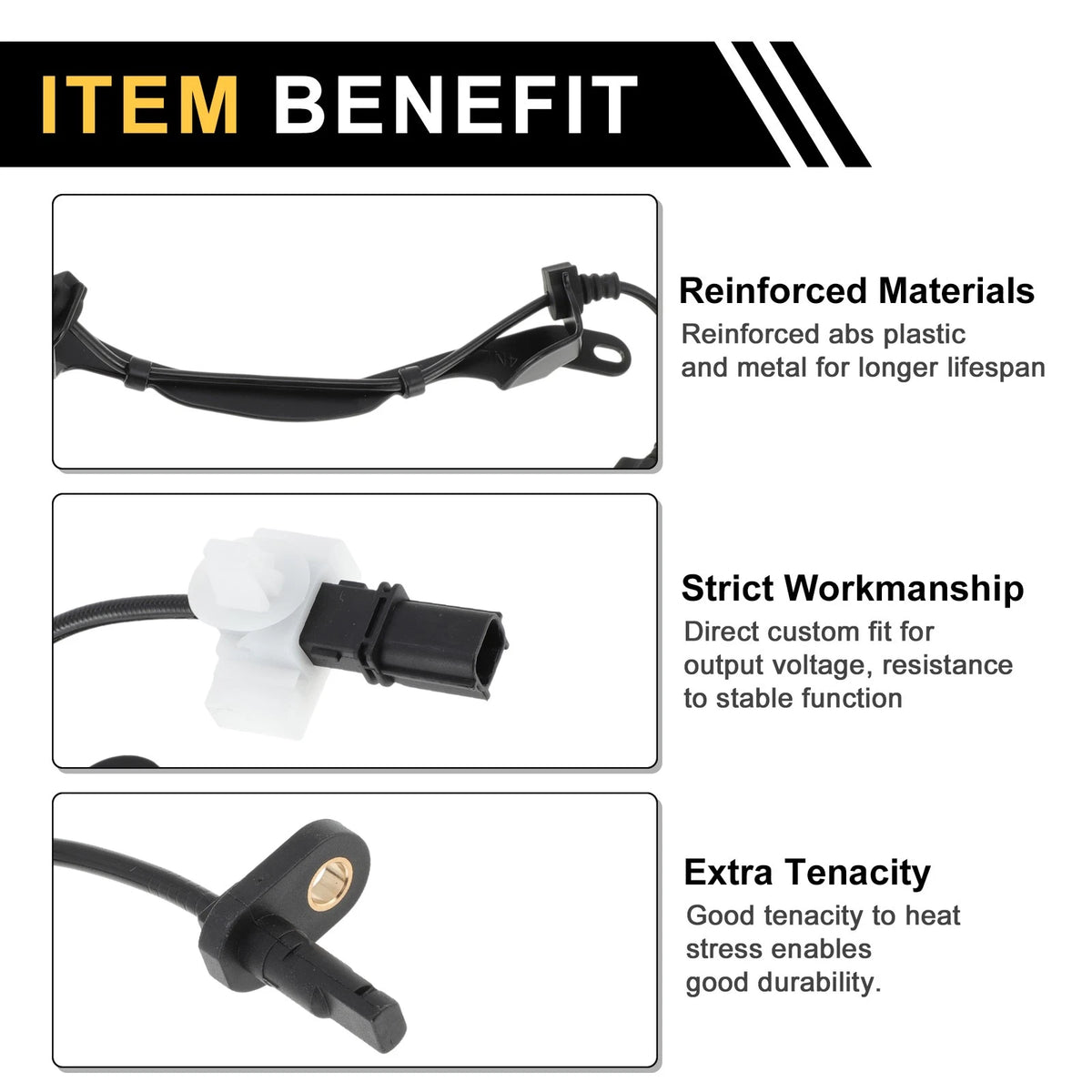 ABS Wheel Speed Sensor No. 57475T4NH01 for Honda Jade (2012–2024) Rear Left