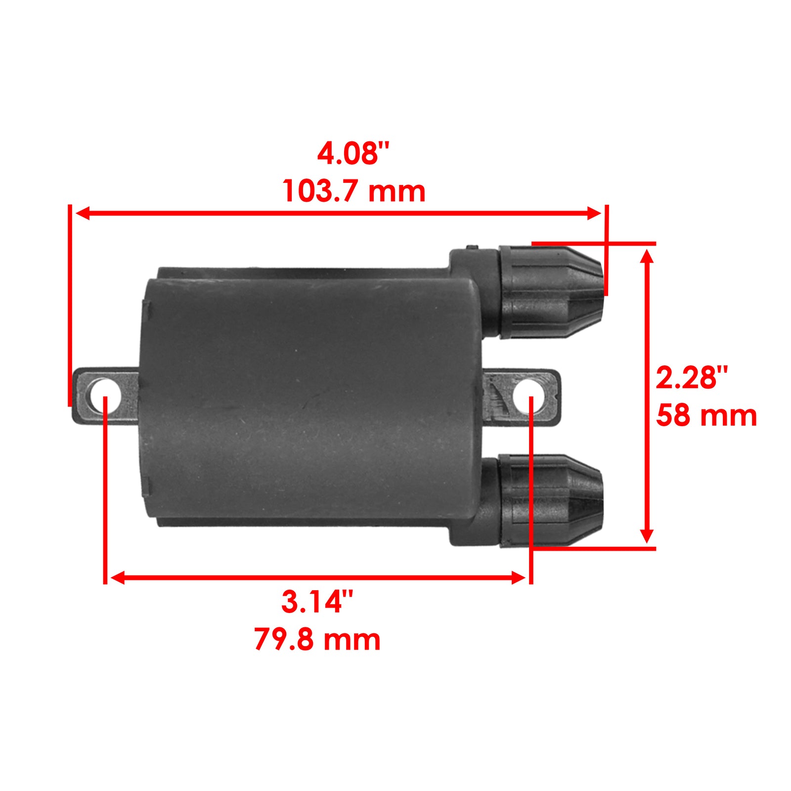 Caltric Spark Plug and Ignition Cap Set for Honda Shadow Aero 750 (1998–2000)