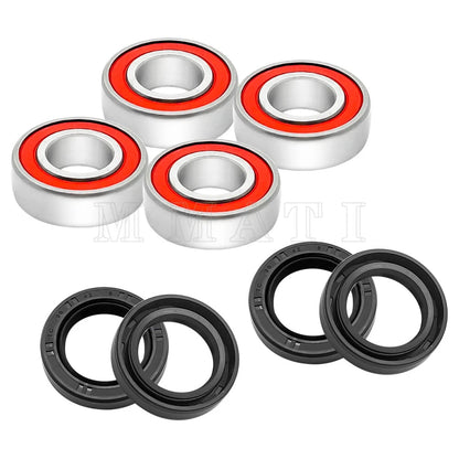 Front Wheel Hub Bearings Seals Kit for Honda Recon 250 TRX250TM/TE (1997–2018)