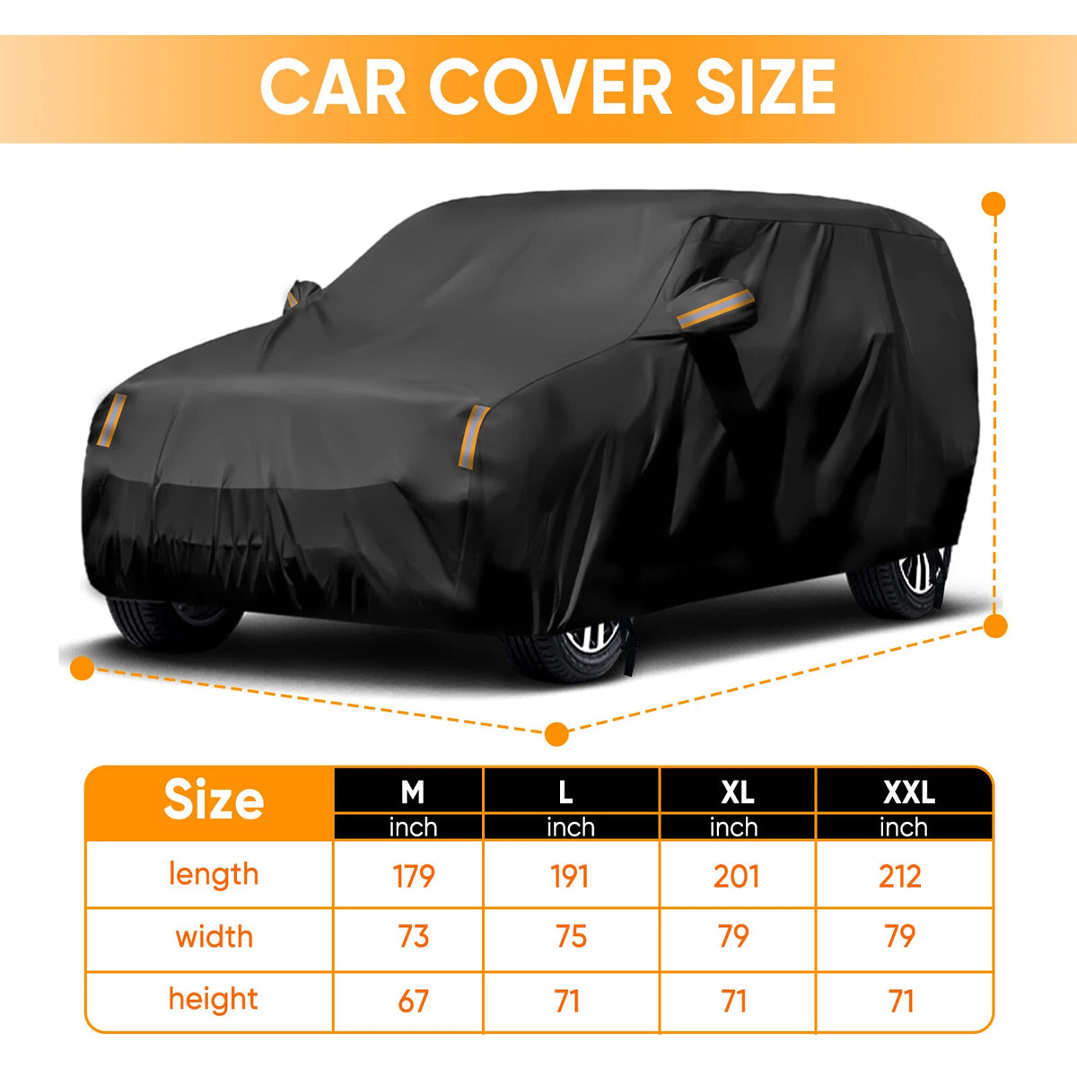 Universal Full SUV Car Cover Waterproof Outdoor UV Protection