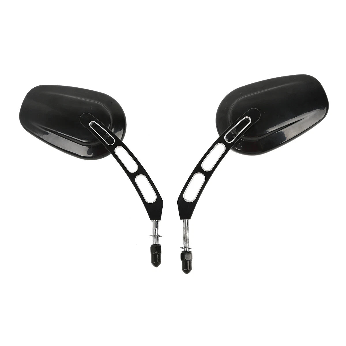 Rear View Mirrors for Harley Softail Slim Dyna FXDF Fat Boy (8mm Thread)