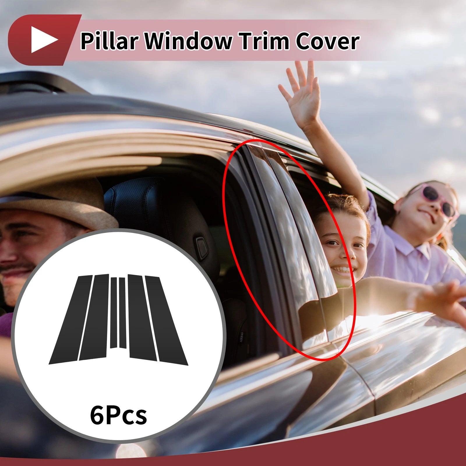 Door Pillar Window Trim Replacement for BMW 1-Series Hatchback (2008–2016)
