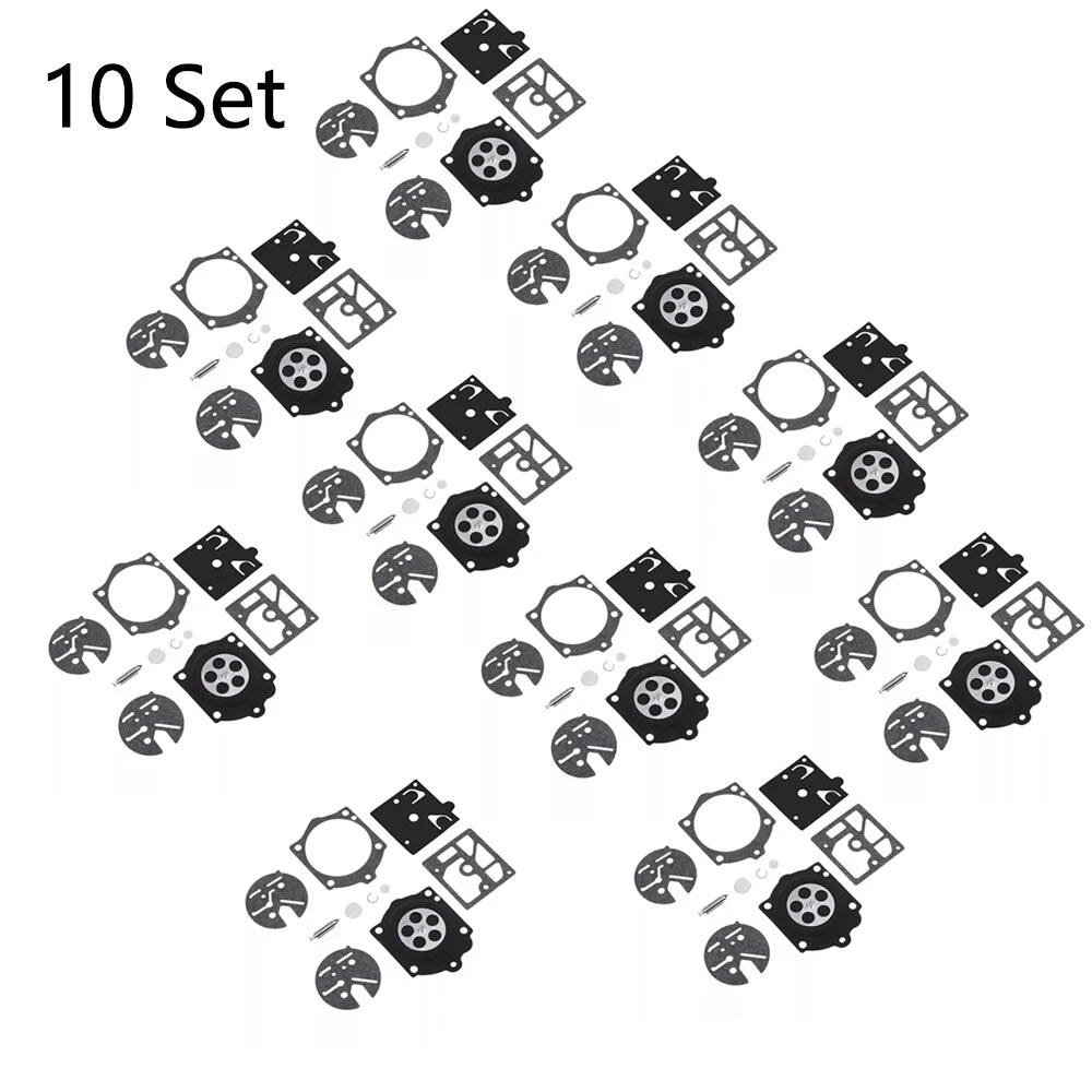 Set of 10 Carburetor Gasket Kits for Walbro K10-HDC Husqvarna 44 140S 240S 444