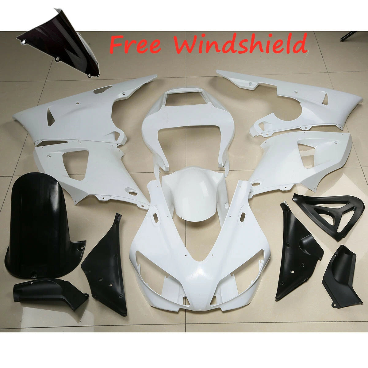 Unpainted ABS Fairing Bodywork for Yamaha YZF R1 (1998–1999)