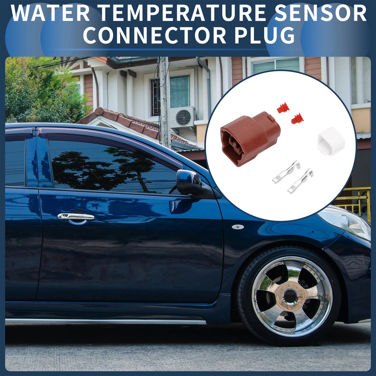 2 Pin Water Temperature Sensor Connector Plug for Nissan