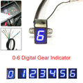 Blue LED Digital Gear Indicator for Motorcycle (0-6)