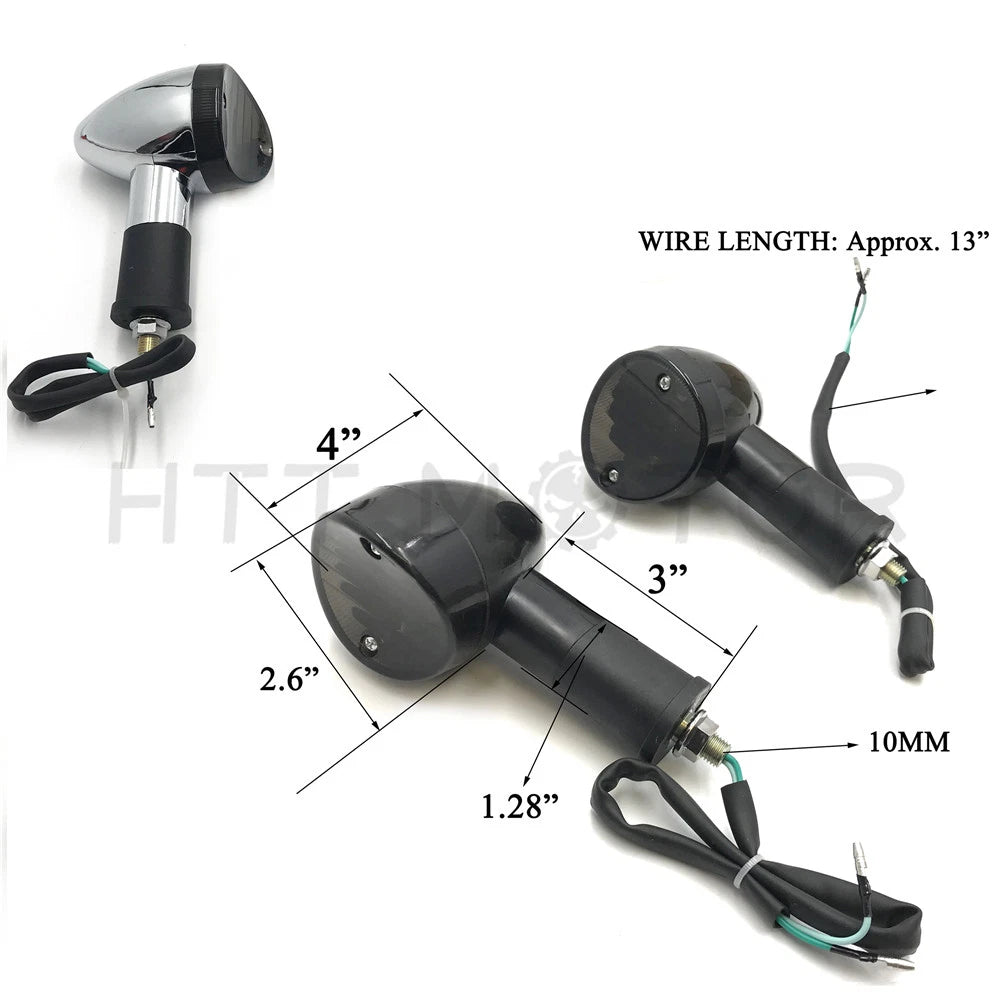 2X 12V Turn Signal Light Indicator Blinker for Harley Yamaha