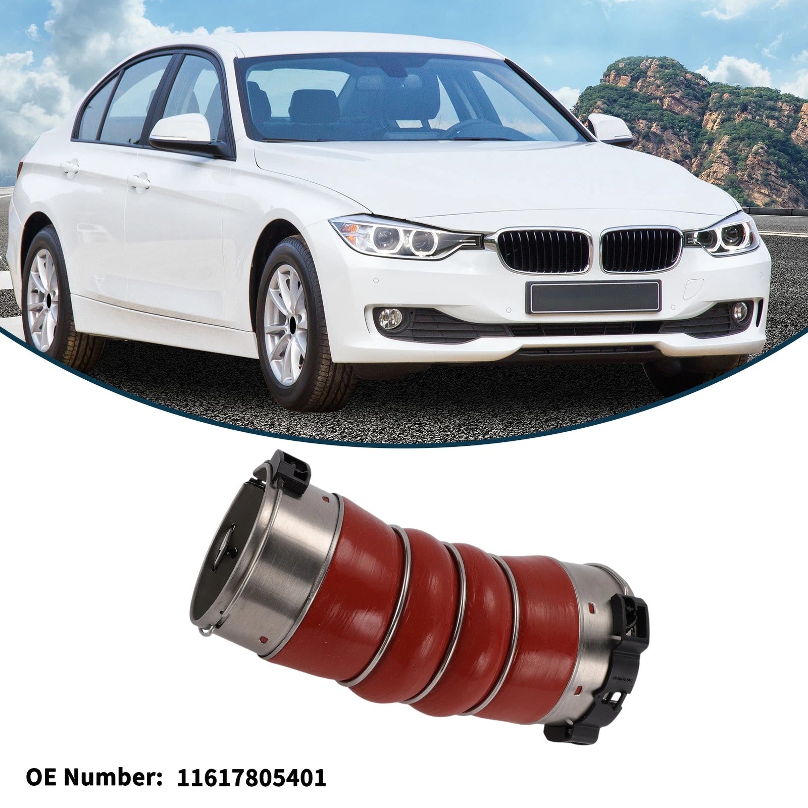 Intercooler Hose Replacement for BMW 5 Series F10 Turbo Boost Pipe (2011–2017)