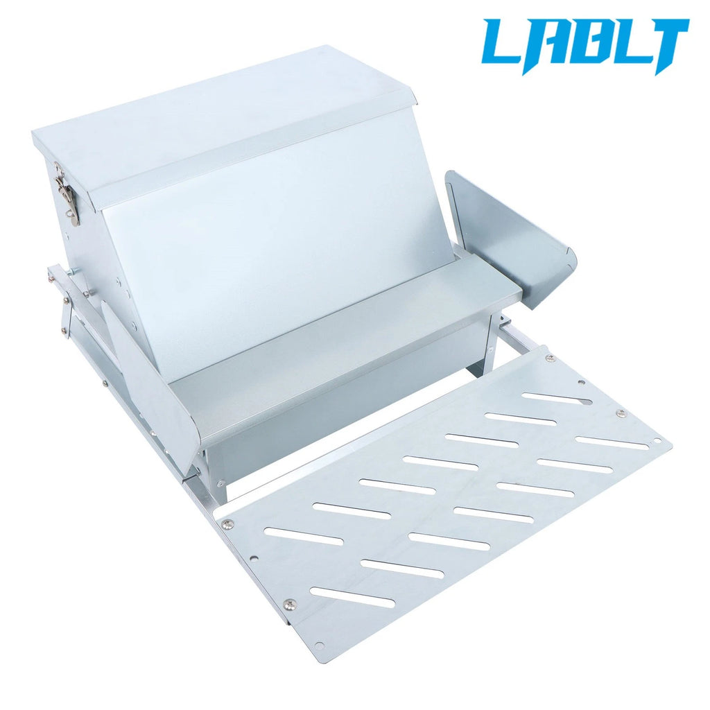 Automatic Chicken Feeder for Poultry (20 lb, Galvanized Steel)