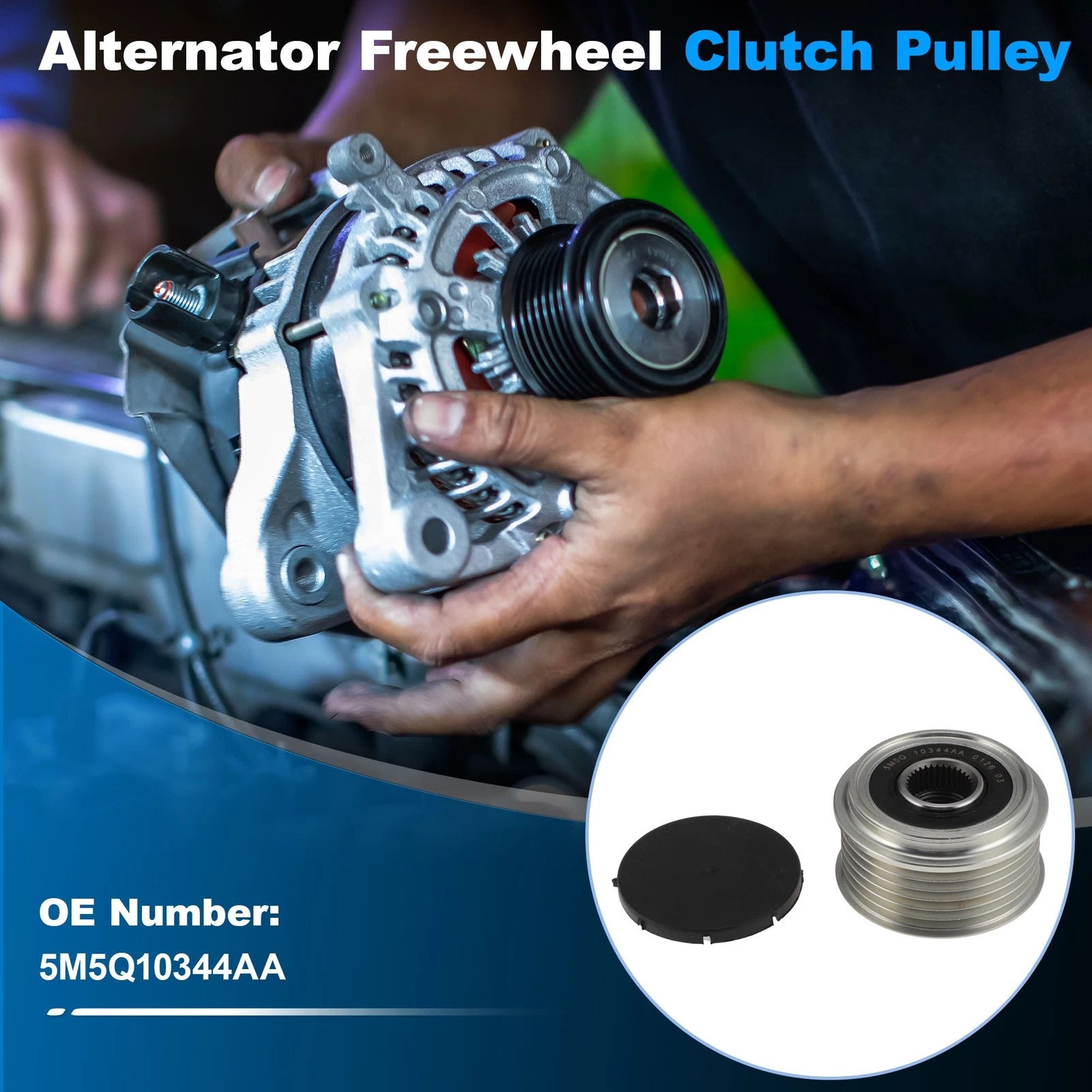 Alternator Freewheel Clutch Pulley for Ford C-MAX (2003–2007) Replacement