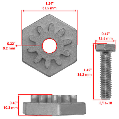 Deck Adjustment Gear for White Outdoor ZT-17 ZT-22 ZT-42 (2004–2006)