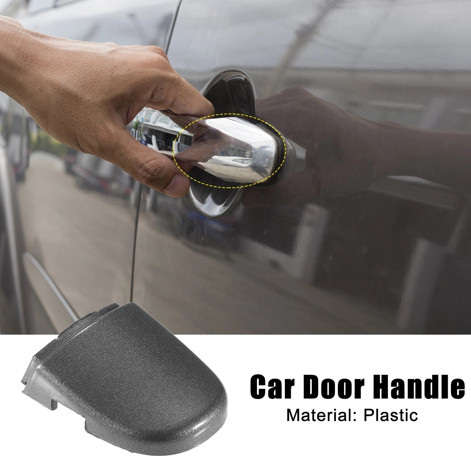 Exterior Door Handle Lock Cover Cap Front Left for Volkswagen Beetle (2012–2019)