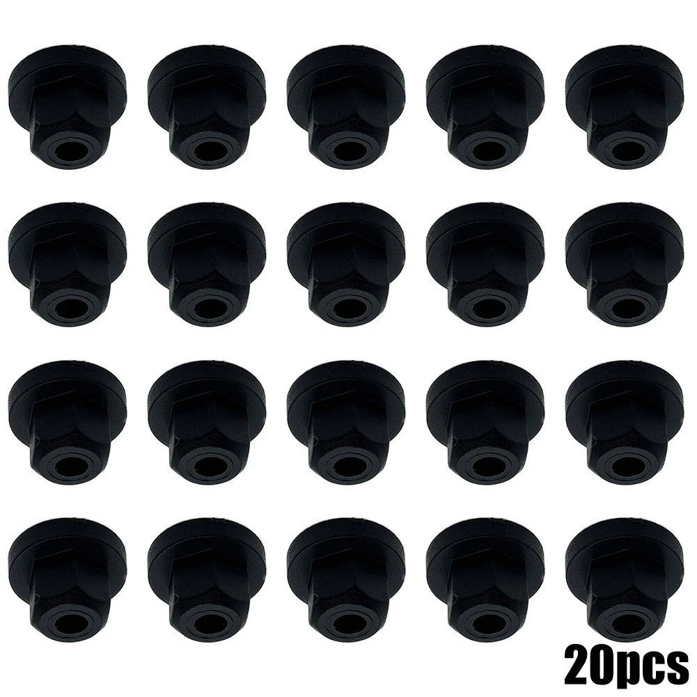 Brand New Plastic Nut Bolt Nut For With Ring 20pcs/Set 4.5mm Hole E36 E39
