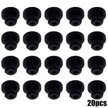 Brand New Plastic Nut Bolt Nut For With Ring 20pcs/Set 4.5mm Hole E36 E39