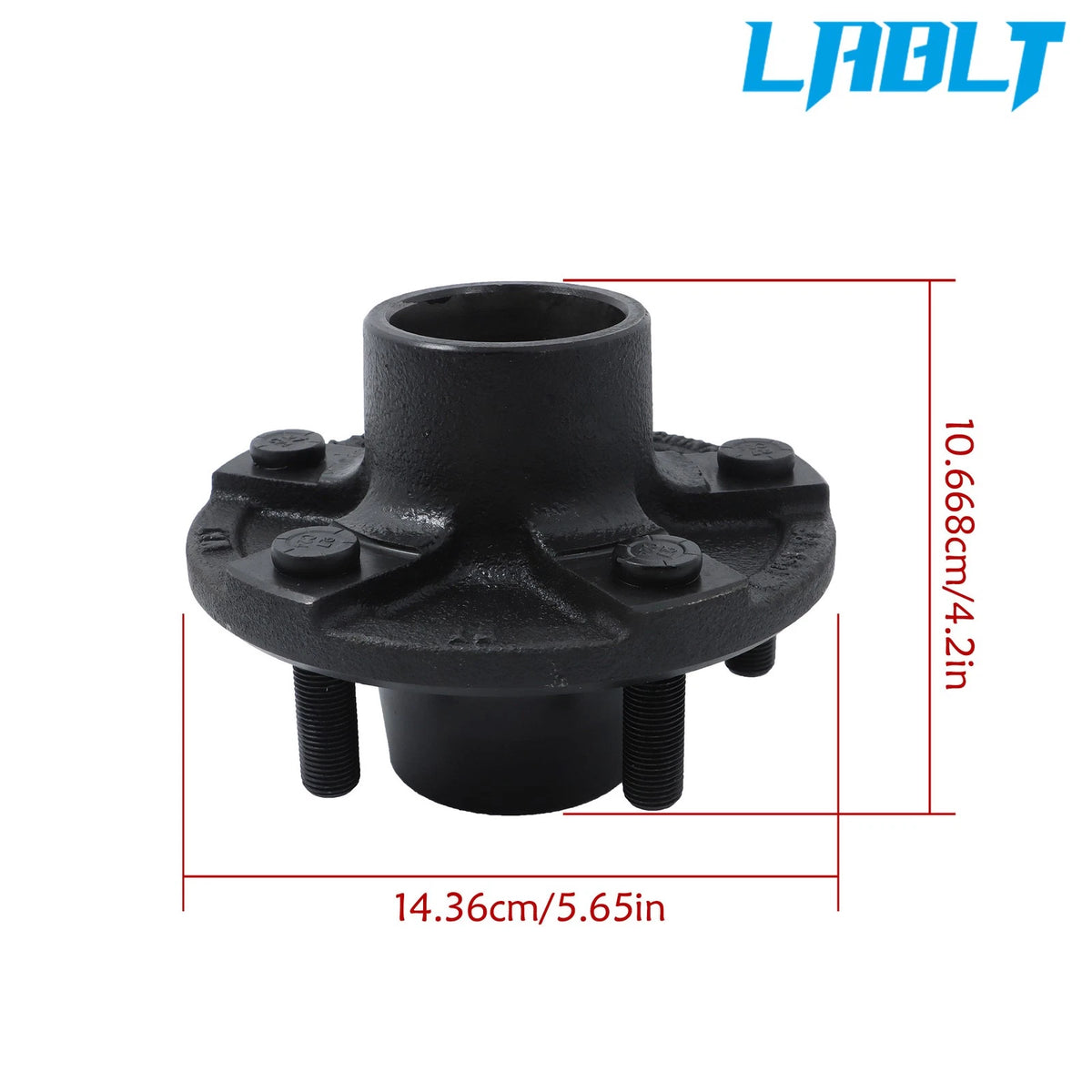 Idler Hub Kit for Trailer 5 Lugs 5x4.5 (2000 lb Axle) - LABLT 1-1/16" Bearings