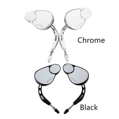 8mm Rear View Mirrors for Harley Touring Electra Street Road Glide (Universal)