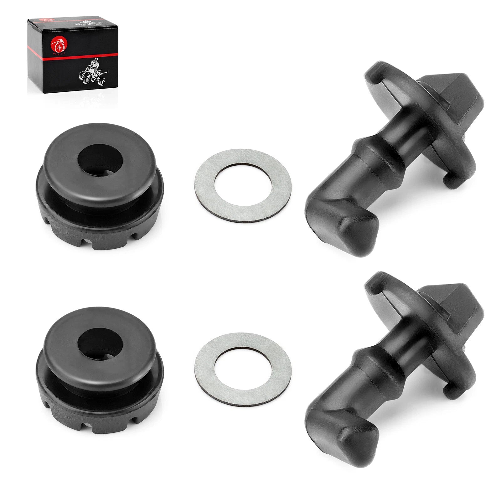 Hood Latch Toggles + Grommets Washer Kit for Polaris RZR 570/800/S 800/4 800 (2010–2021)