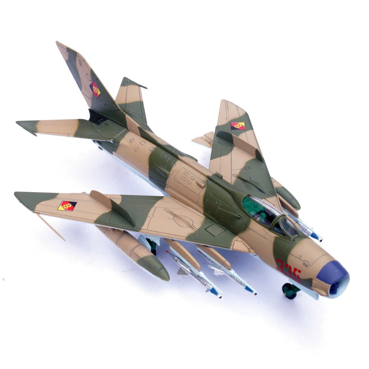 MIG-19PM Diecast Alloy Fighter Aircraft Model for East German Air Force (1:72)