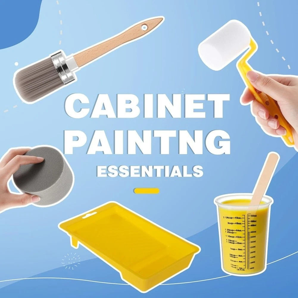 18-Piece Paint Brush Set for Cabinets and Furniture