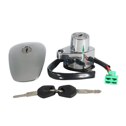 Ignition Key Switch & Fuel Gas Cap Set for Suzuki VS700 Intruder (1986–1987)