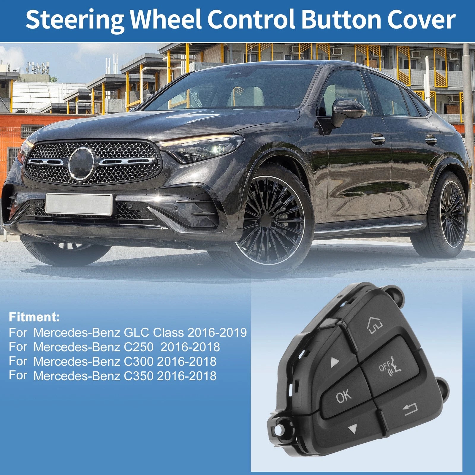 Steering Wheel Button Left for Mercedes-Benz GLC-Class (2016–2019)