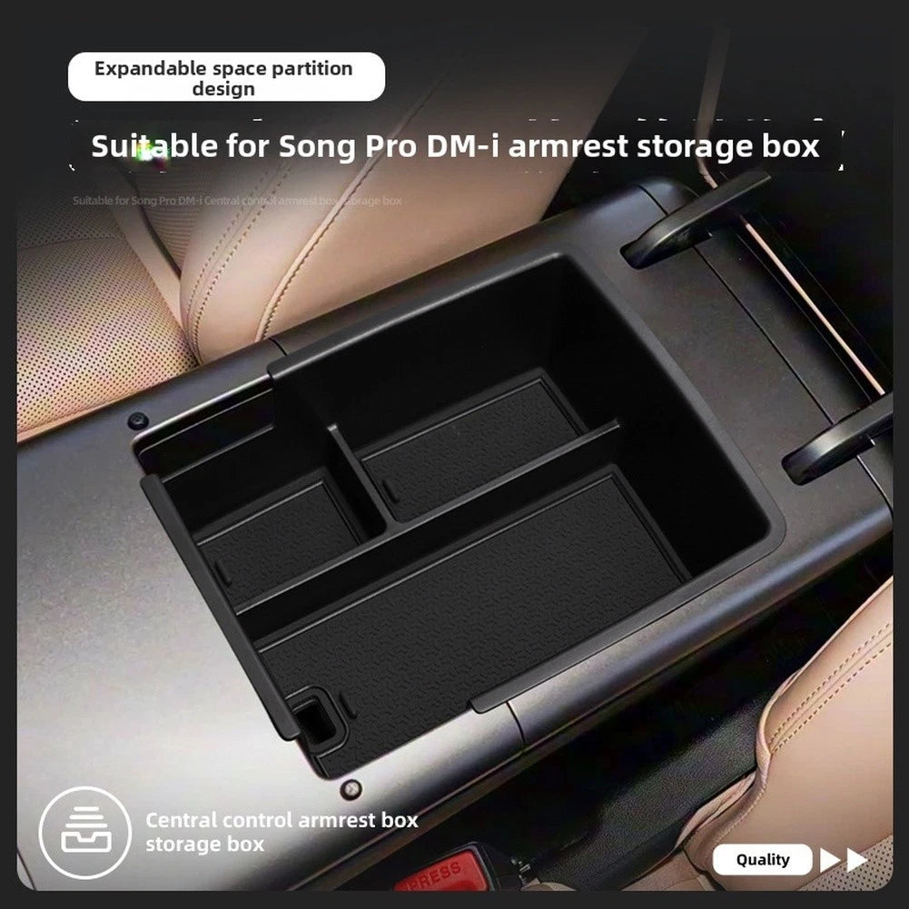 Center Console Armrest Waterproof Storage Box for Song Pro For 2026 Models