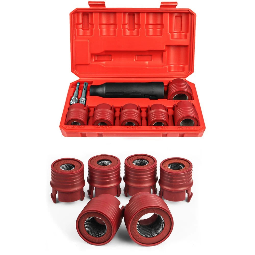 9PCS Wheel Stud Cleaner Tool Set for Automotive Cleanup