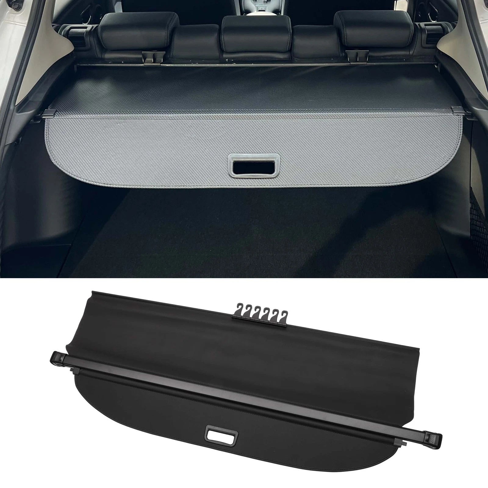 Retractable Cargo Cover for Toyota Highlander (2008–2013) Gloss Black