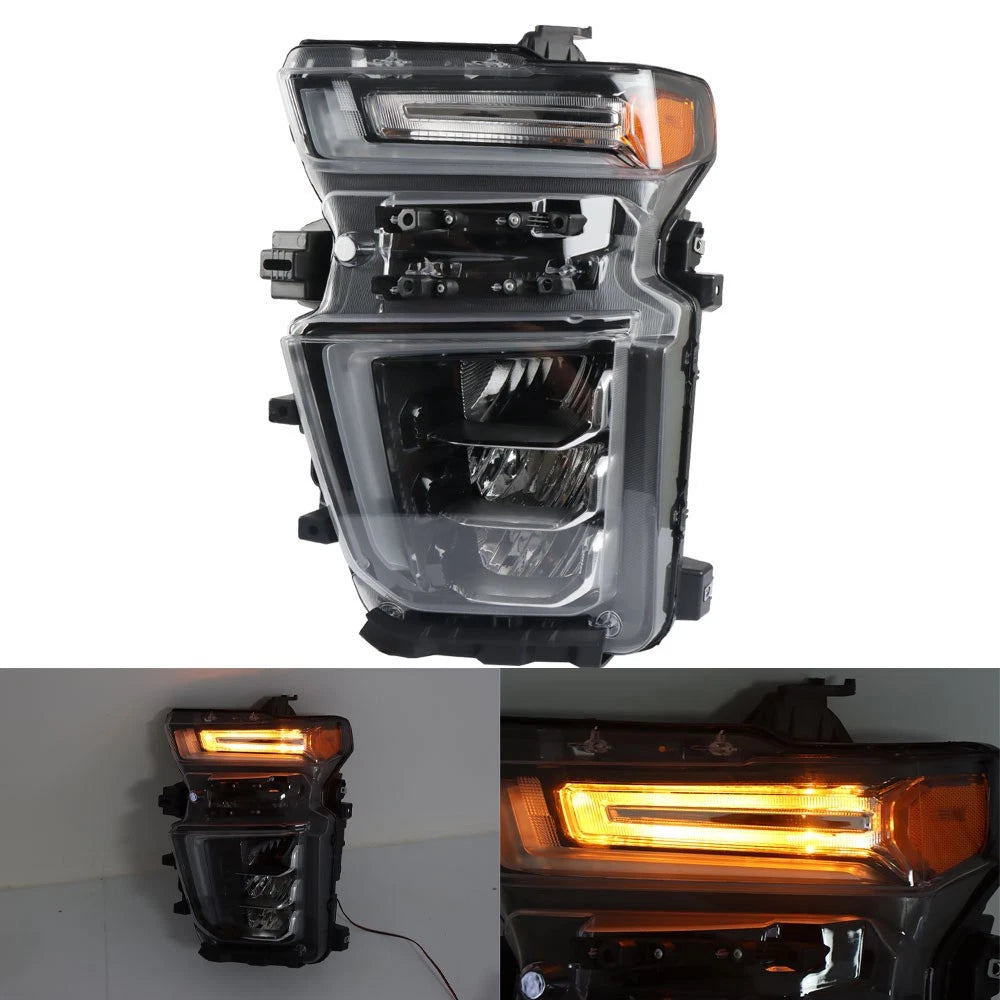 LED Driver Left Side Headlight for Chevy Silverado 2500HD 3500HD (2020–2023)