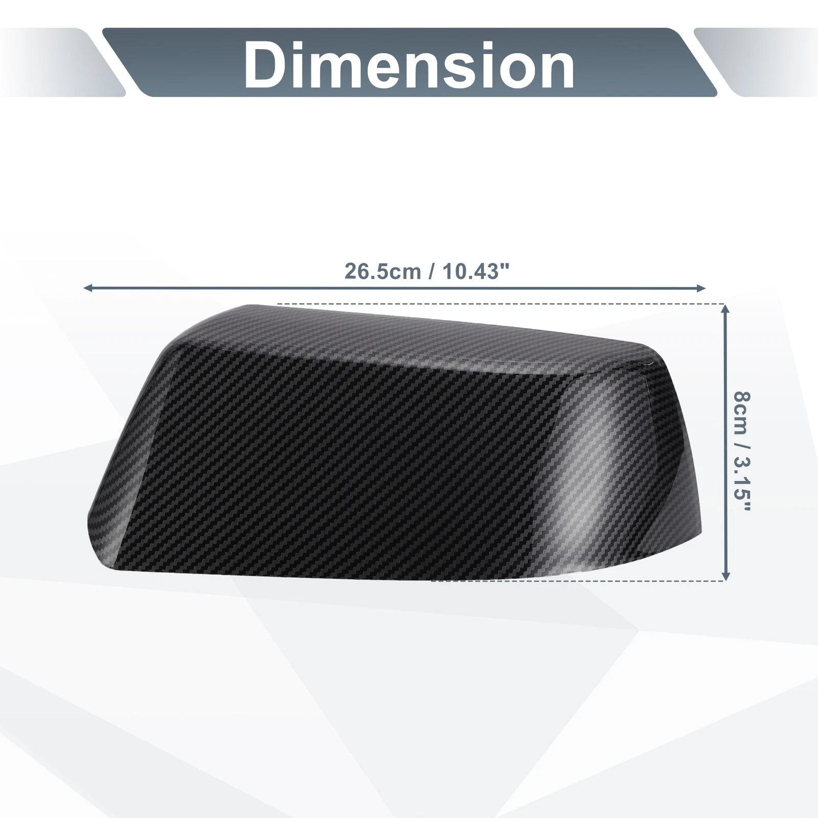 Rearview Mirror Cover Cap Set Replacement for Cadillac Chevrolet (2000–2020)