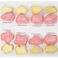 8 Piece Vehicle Car Theme Cookie Cutters Set - Food Safe Baking Tools