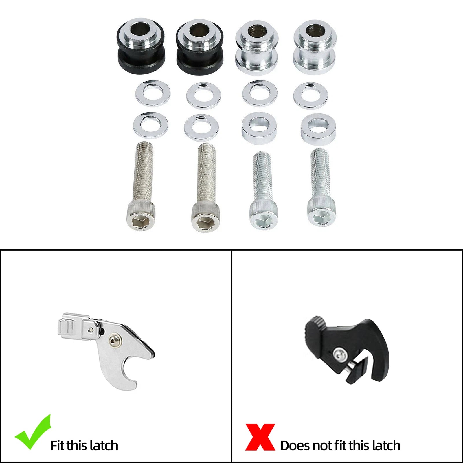 Sissybar Backrest Luggage Rack Docking Kit for Harley Softail (2018–2023) Chrome
