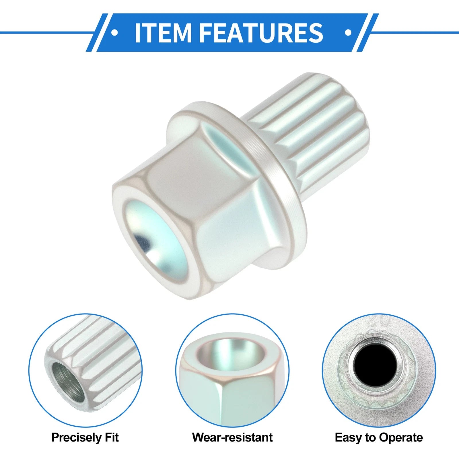 Wheel Lock Lug Nut Key Adapter for BMW Anti Theft Removal (2005–2024)